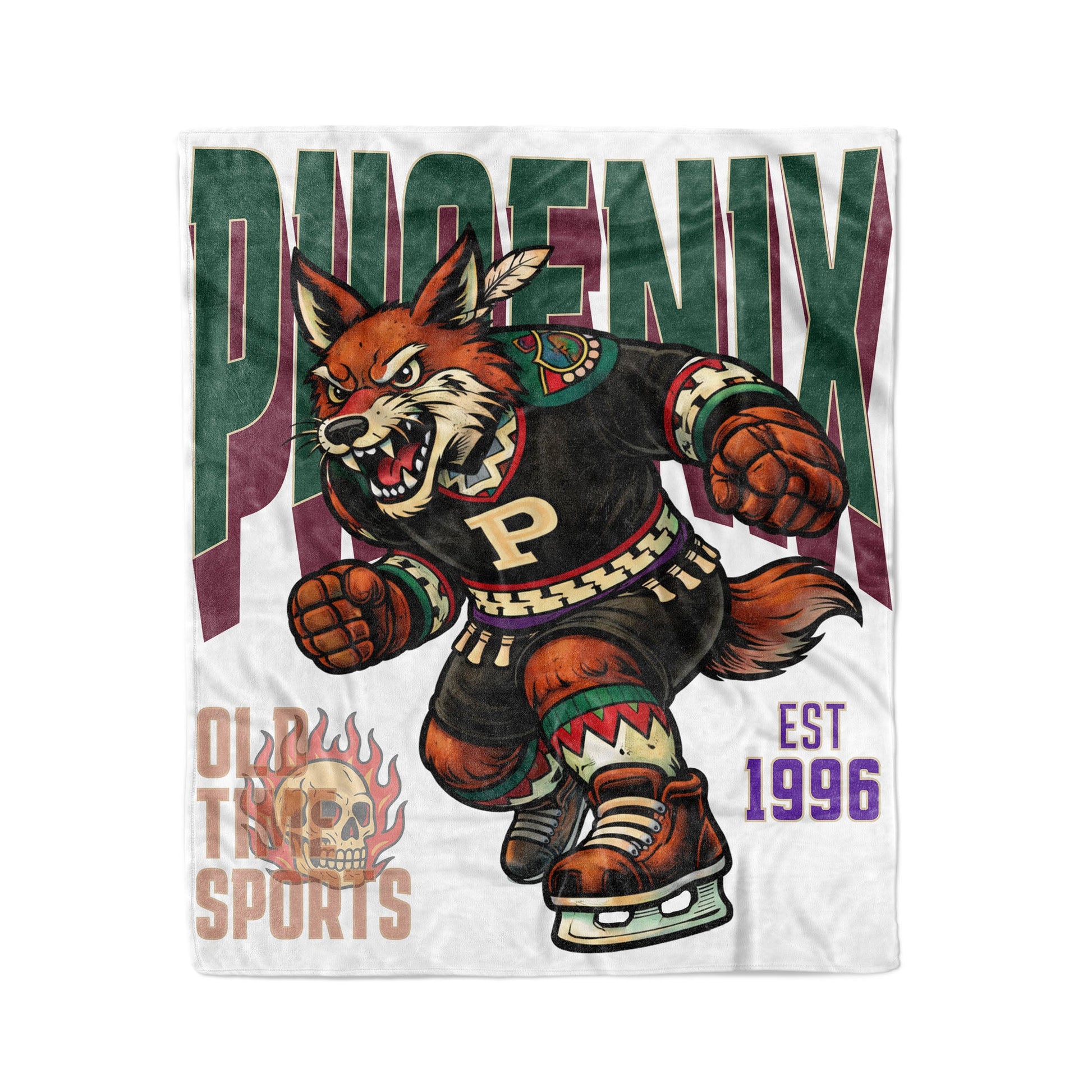 Phoenix "Desert Dogs" Hockey 50x60in Fleece Blanket - Old Time Sports