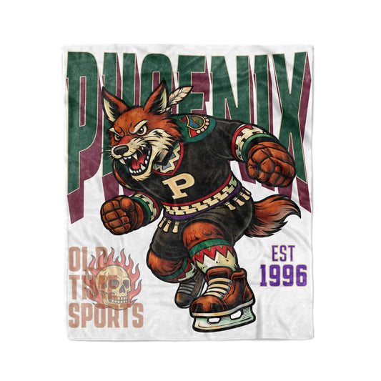 Phoenix "Desert Dogs" Hockey 50x60in Fleece Blanket - Old Time Sports
