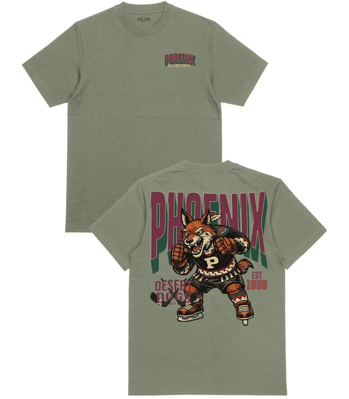 Phoenix "Desert Dogs" Hockey v1 T-Shirt - Old Time Sports