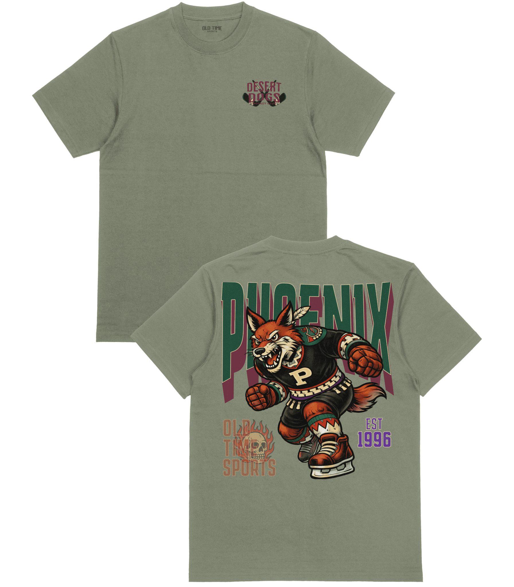 Phoenix "Desert Dogs" Hockey v2 T-Shirt - Old Time Sports