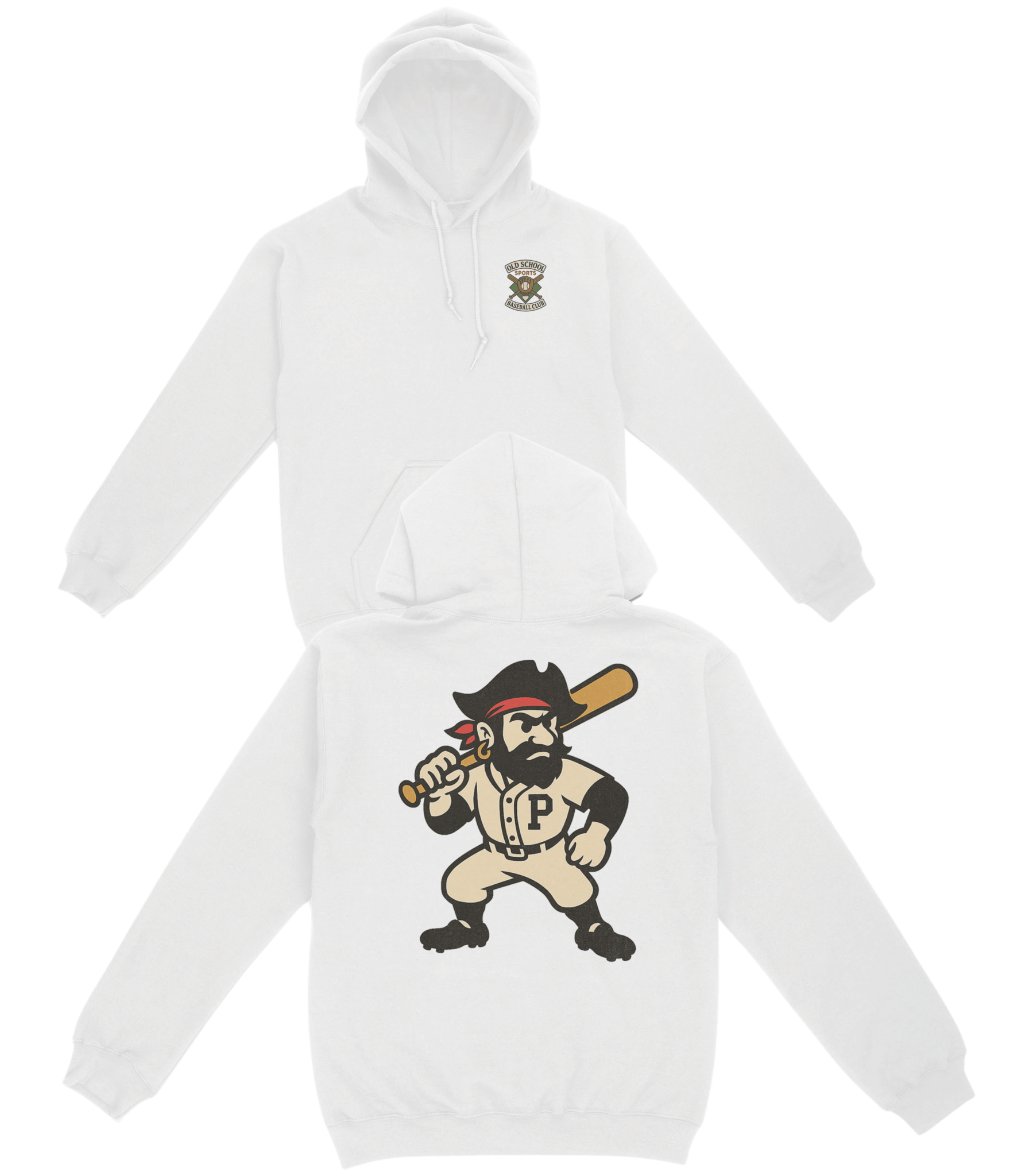 Pittsburgh Baseball v3 Basic Hoodie - Old Time Sports