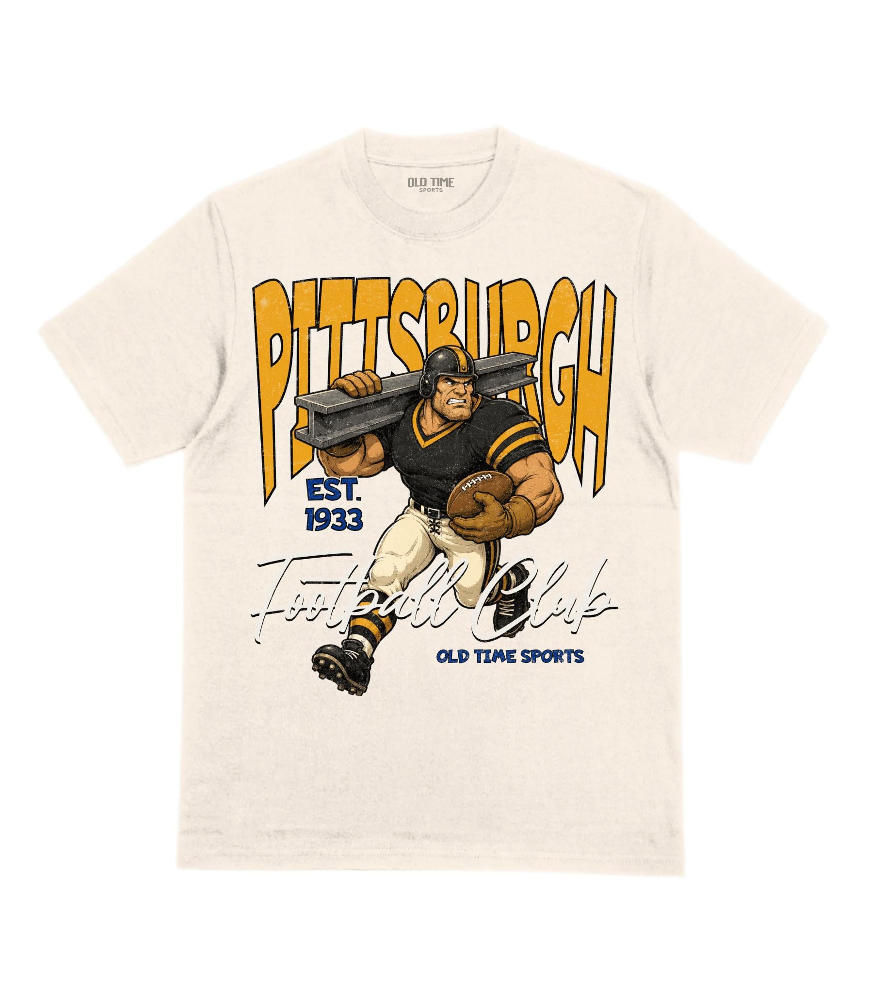 Pittsburgh Football 1933 v2 T-Shirt - Old Time Sports