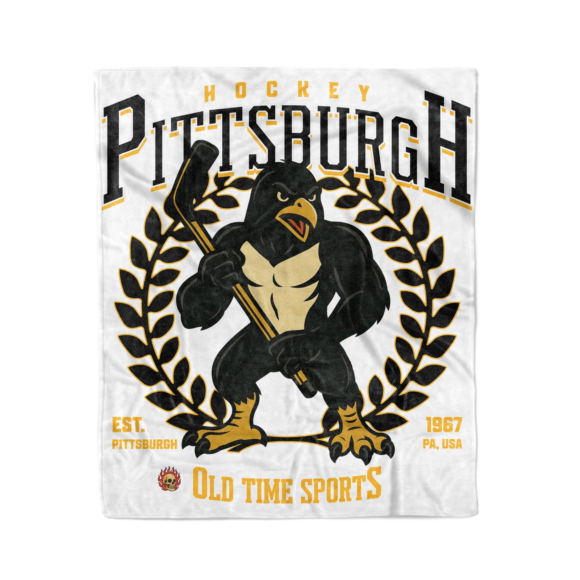 Pittsburgh Hockey 50x60in Fleece Blanket - Old Time Sports