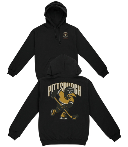 Pittsburgh Hockey v2 Basic Hoodie - Old Time Sports