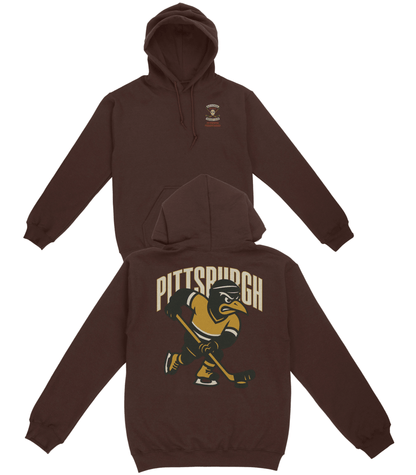 Pittsburgh Hockey v2 Basic Hoodie - Old Time Sports