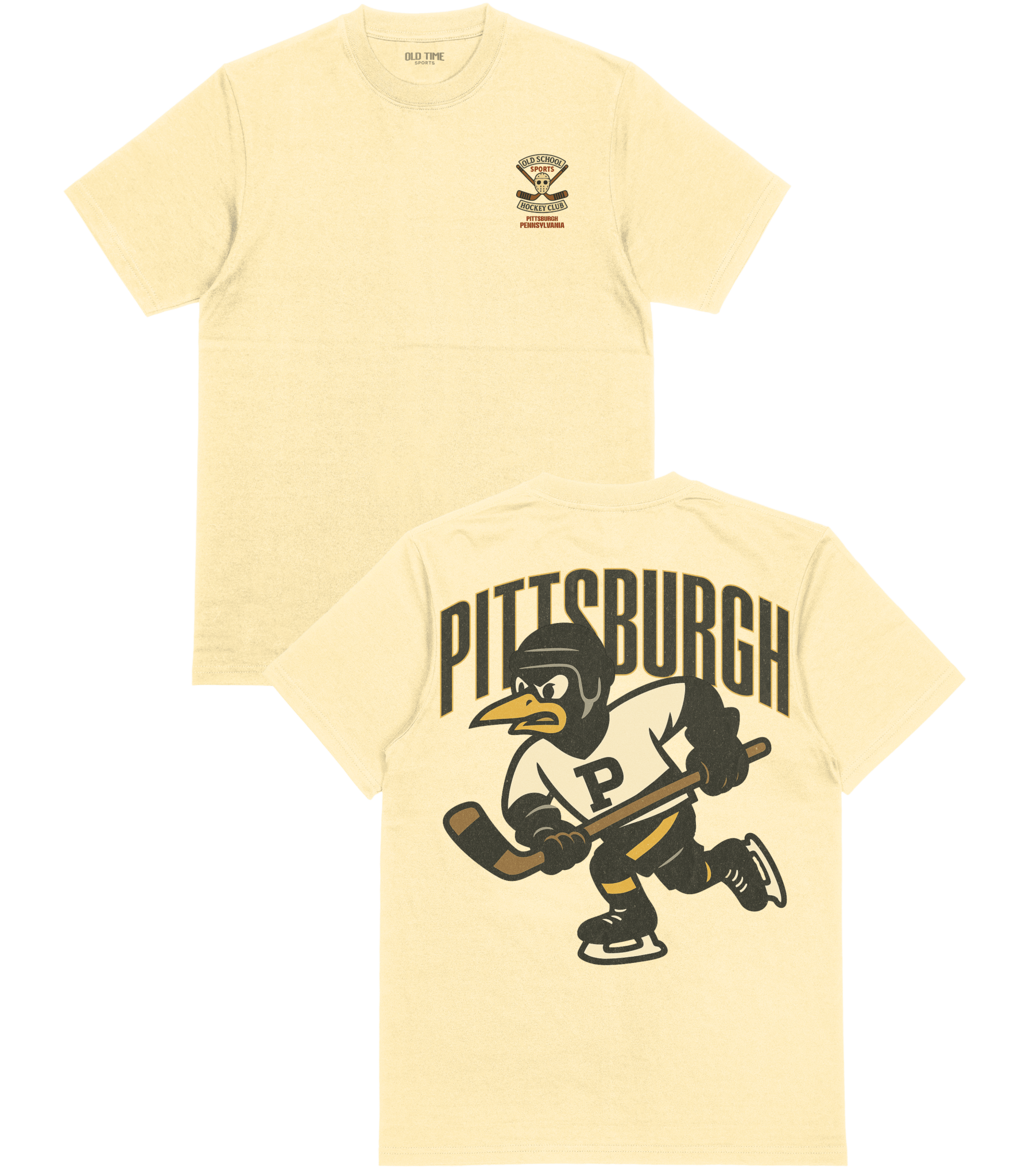 Pittsburgh Hockey v3 T-Shirt - Old Time Sports