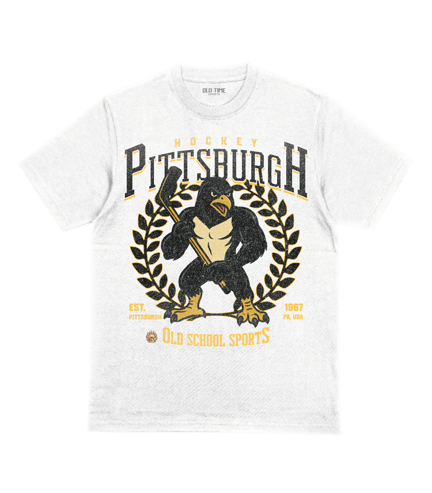 Pittsburgh Hockey v4 T-Shirt - Old Time Sports