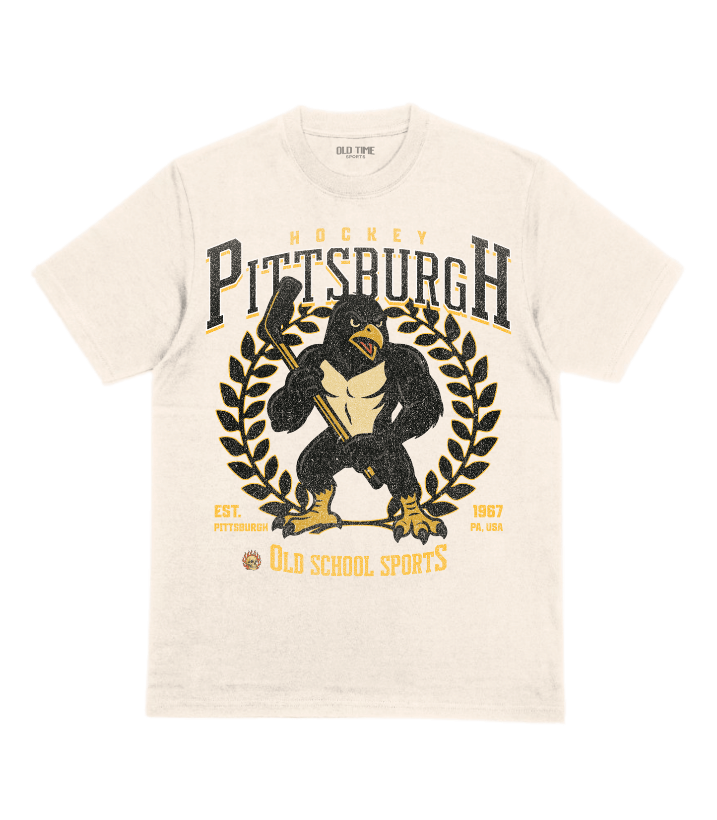 Pittsburgh Hockey v4 T-Shirt - Old Time Sports