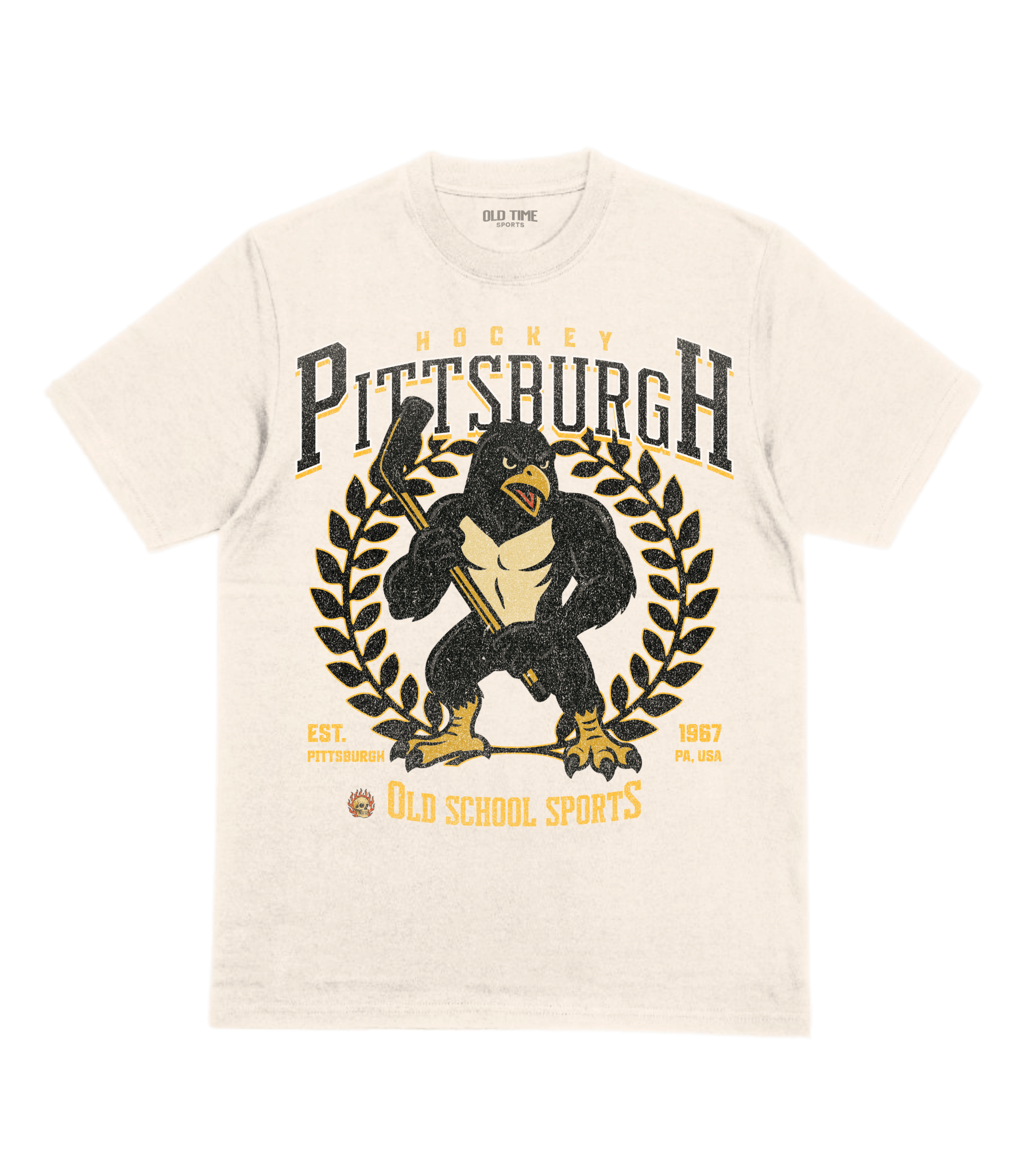 Pittsburgh Hockey v4 T-Shirt - Old Time Sports