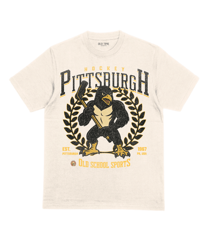 Pittsburgh Hockey v4 T-Shirt - Old Time Sports