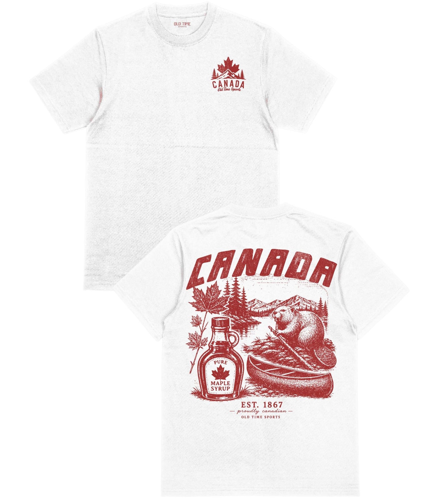 Proudly Canadian T-Shirt - Old Time Sports