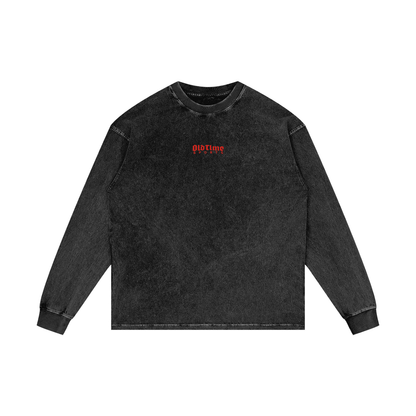 Red Logo Signature Longsleeve - Old Time Sports