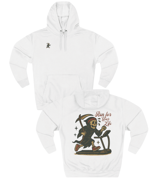Run for Your Life Hoodie - Old Time Sports