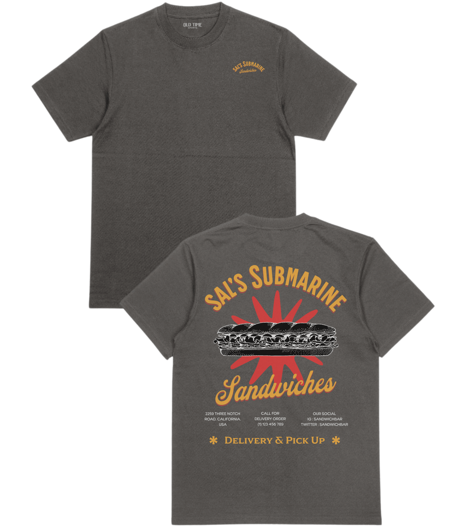 Sal's Submarine T-Shirt - Old Time Sports