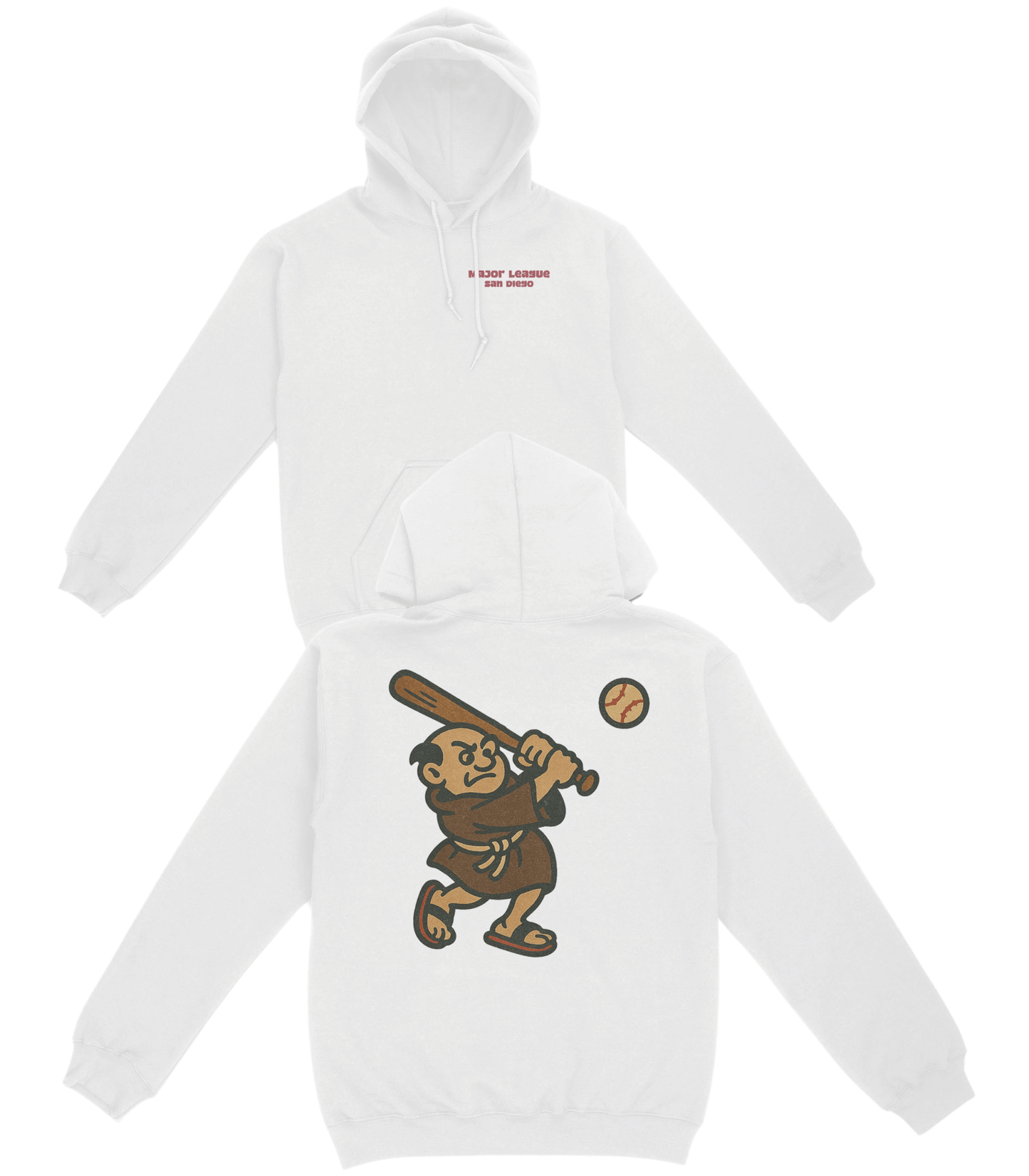 San Diego Baseball v2 Basic Hoodie - Old Time Sports