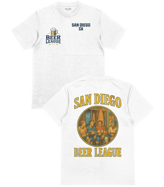 San Diego Beer League T-Shirt - Old Time Sports