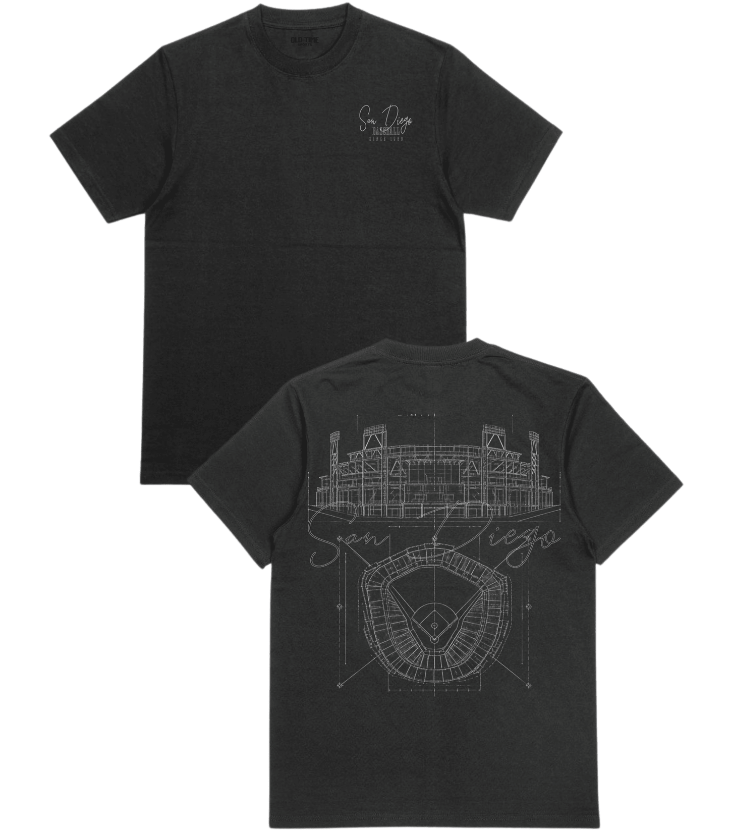 San Diego Blueprints T-Shirt - Old Time Sports