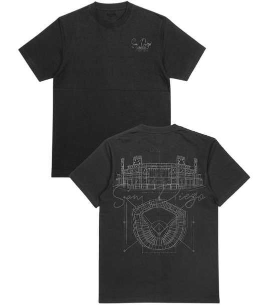 San Diego Blueprints T-Shirt - Old Time Sports
