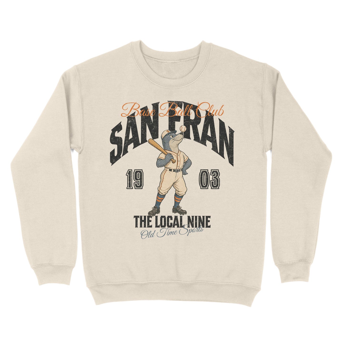 San Francisco Base Ball Club Basic Crewneck - Old Time Sports