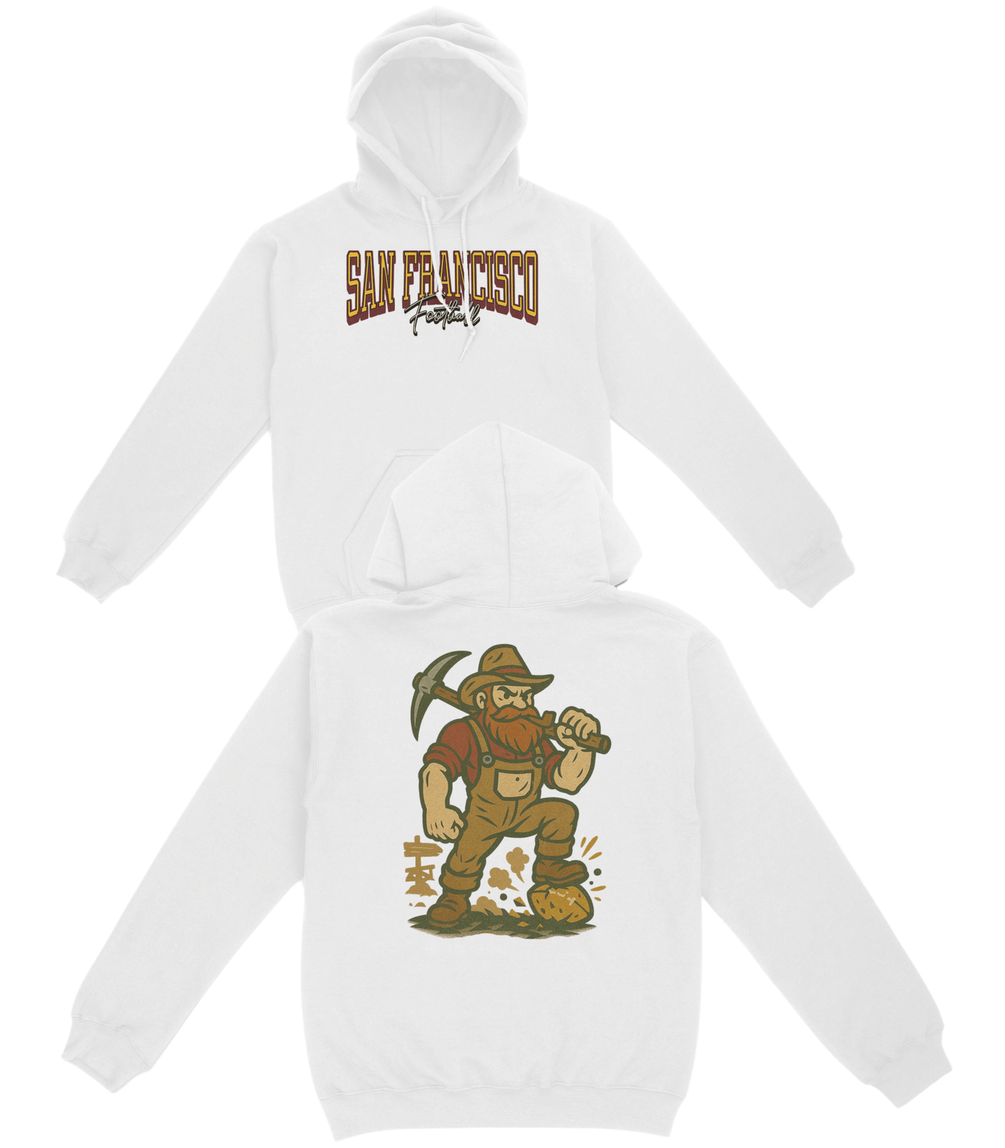 San Francisco Football Basic Hoodie - Old Time Sports