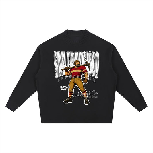 San Francisco Football Knitted Sweater - Old Time Sports