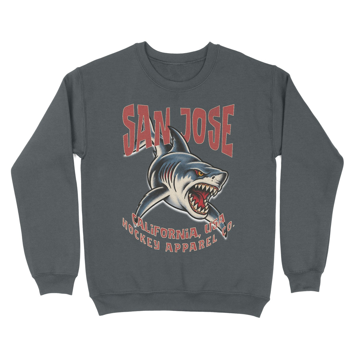 San Jose Hockey Appl. Crewneck - Old Time Sports