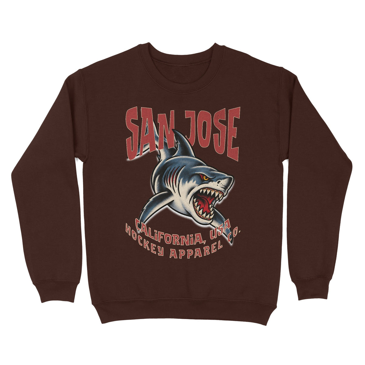 San Jose Hockey Appl. Crewneck - Old Time Sports