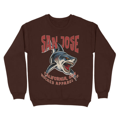 San Jose Hockey Appl. Crewneck - Old Time Sports