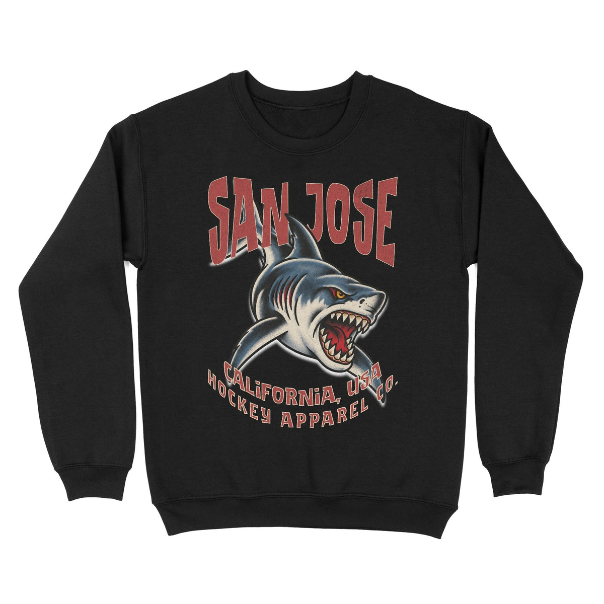 San Jose Hockey Appl. Crewneck - Old Time Sports