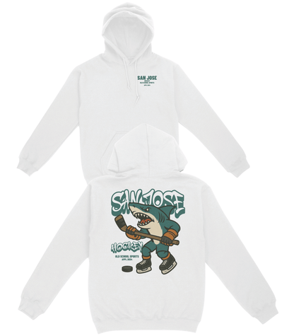 San Jose Hockey v2 Basic Hoodie - Old Time Sports