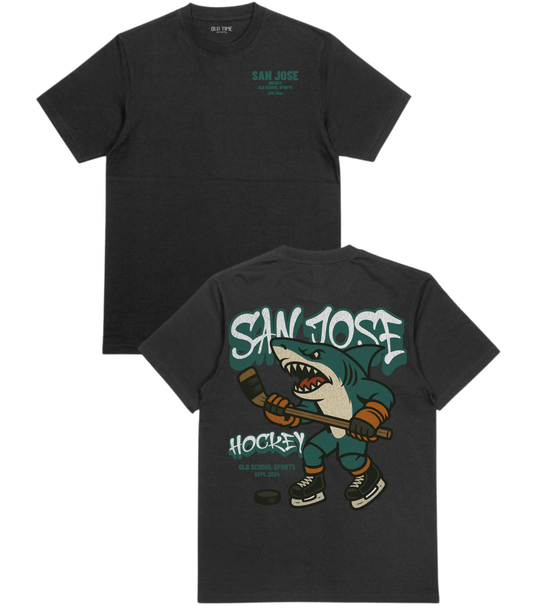 San Jose Hockey v2 T-Shirt - Old Time Sports