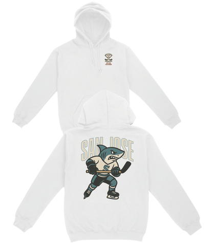 San Jose Hockey v3 Basic Hoodie - Old Time Sports