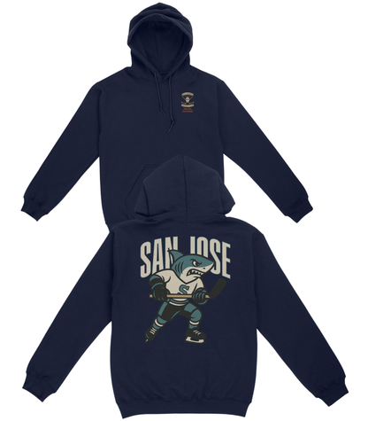 San Jose Hockey v3 Basic Hoodie - Old Time Sports