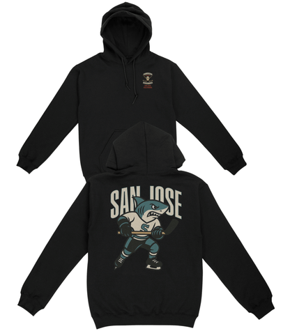San Jose Hockey v3 Basic Hoodie - Old Time Sports