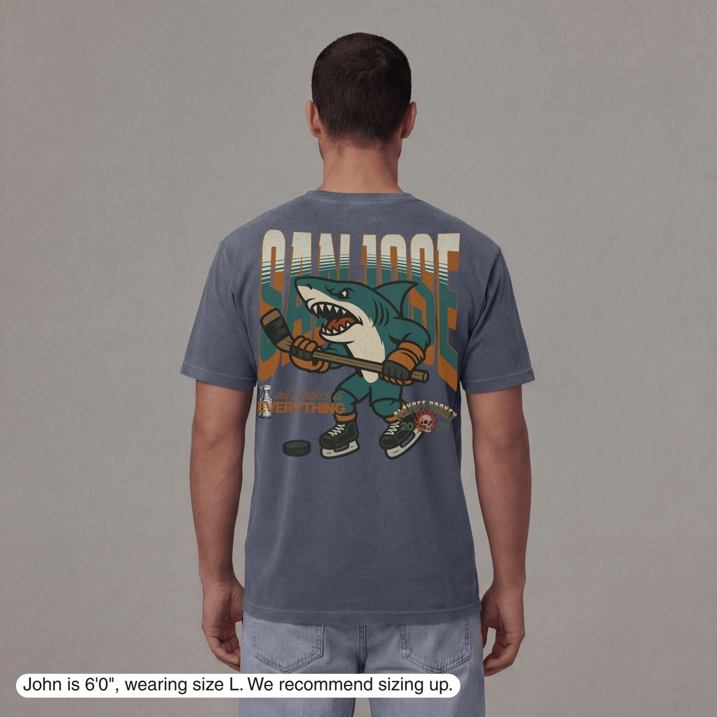 San Jose Playoff Hockey T-Shirt - Old Time Sports