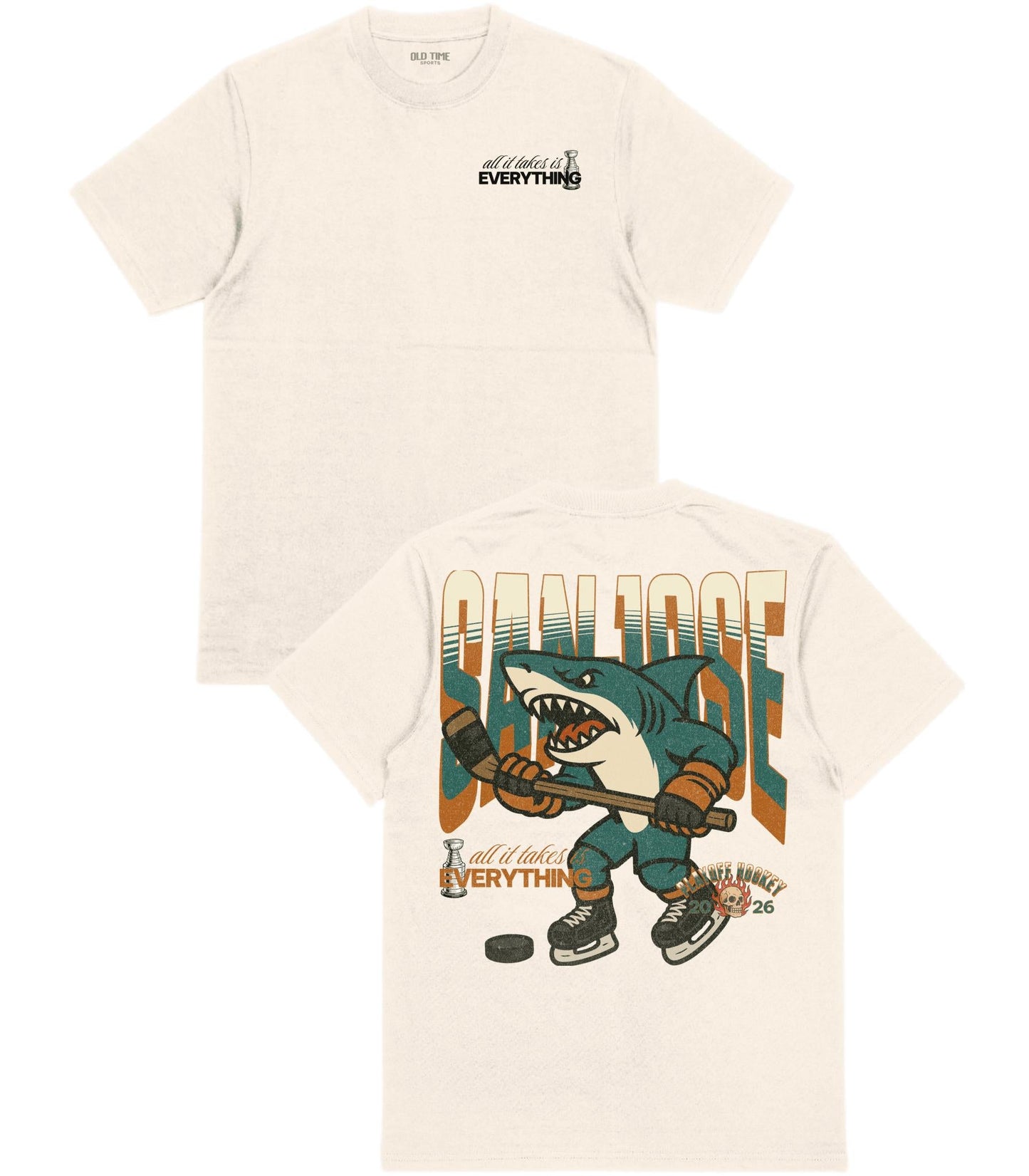 San Jose Playoff Hockey T-Shirt - Old Time Sports