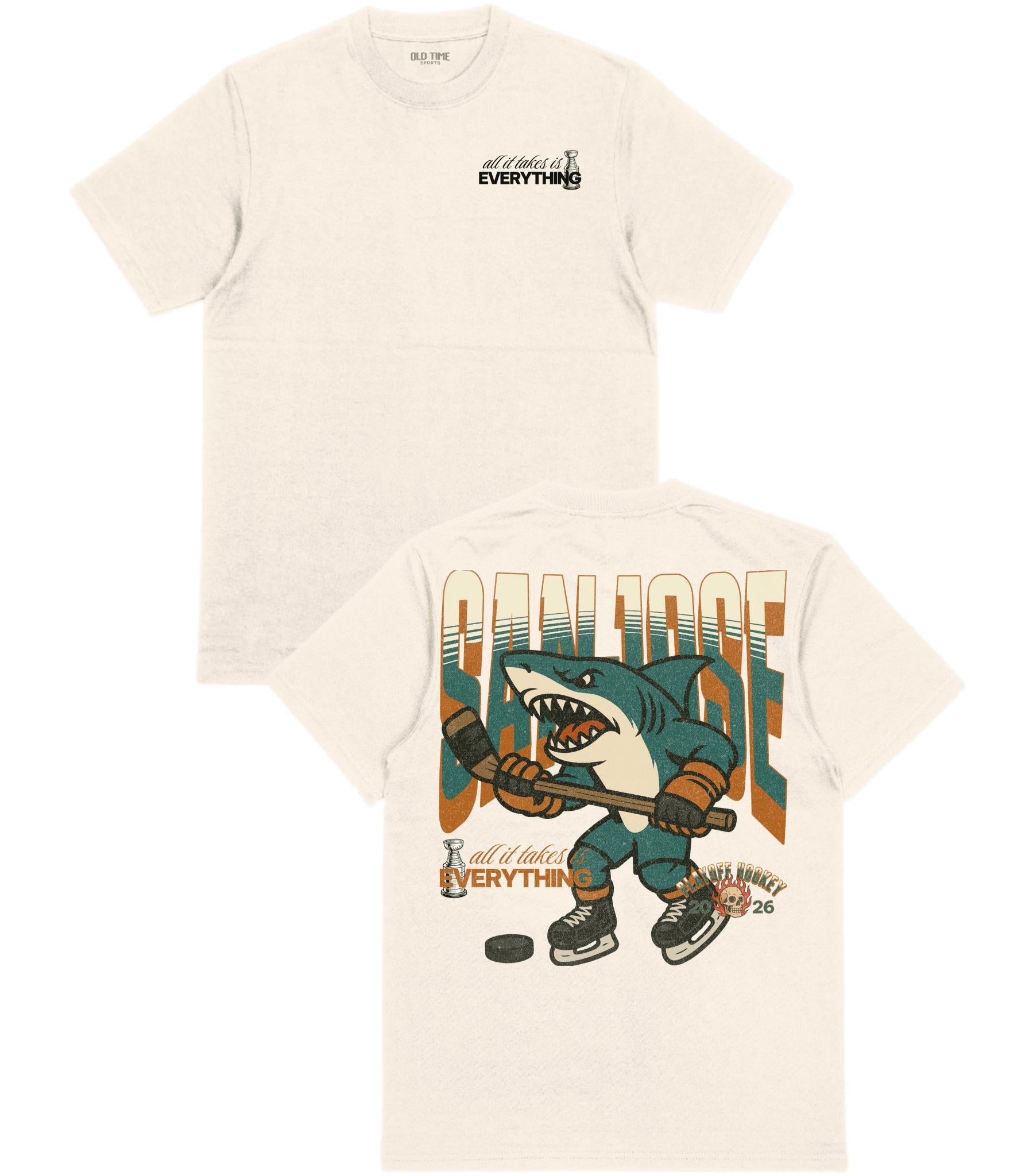 San Jose Playoff Hockey T-Shirt - Old Time Sports