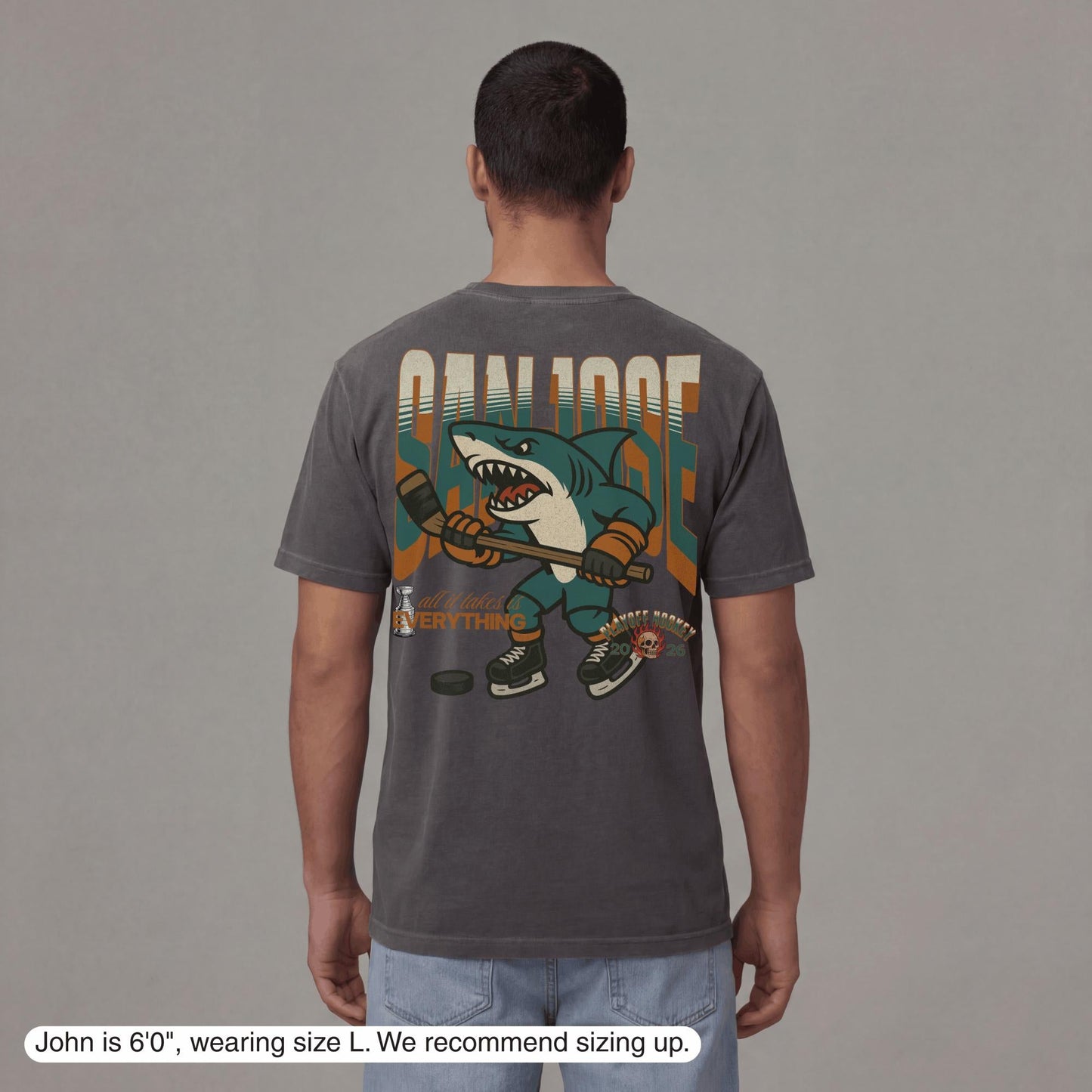 San Jose Playoff Hockey T-Shirt - Old Time Sports