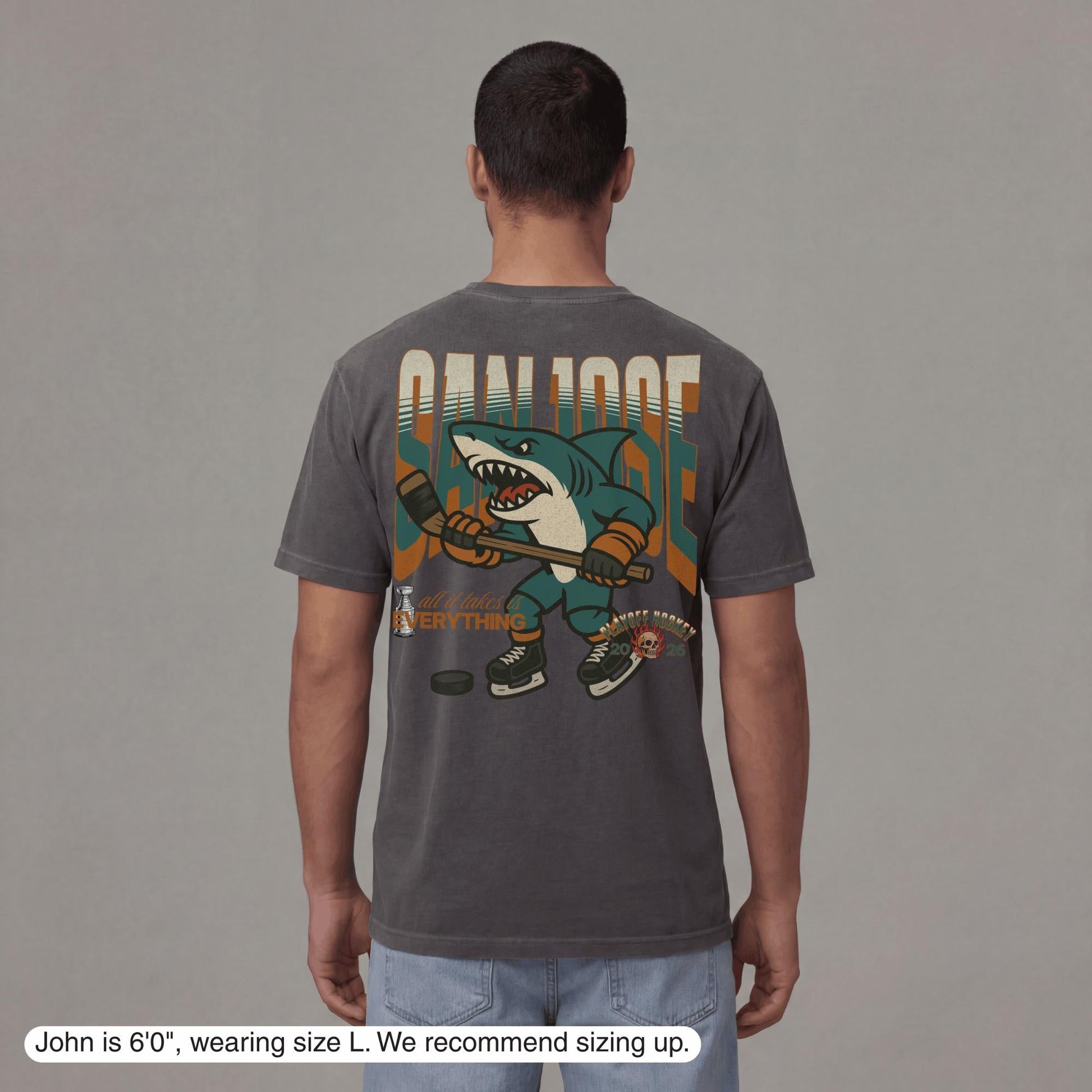 San Jose Playoff Hockey T-Shirt - Old Time Sports