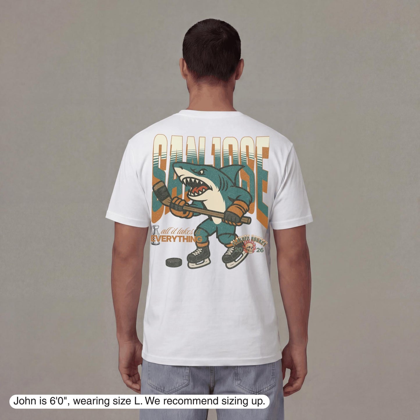 San Jose Playoff Hockey T-Shirt - Old Time Sports