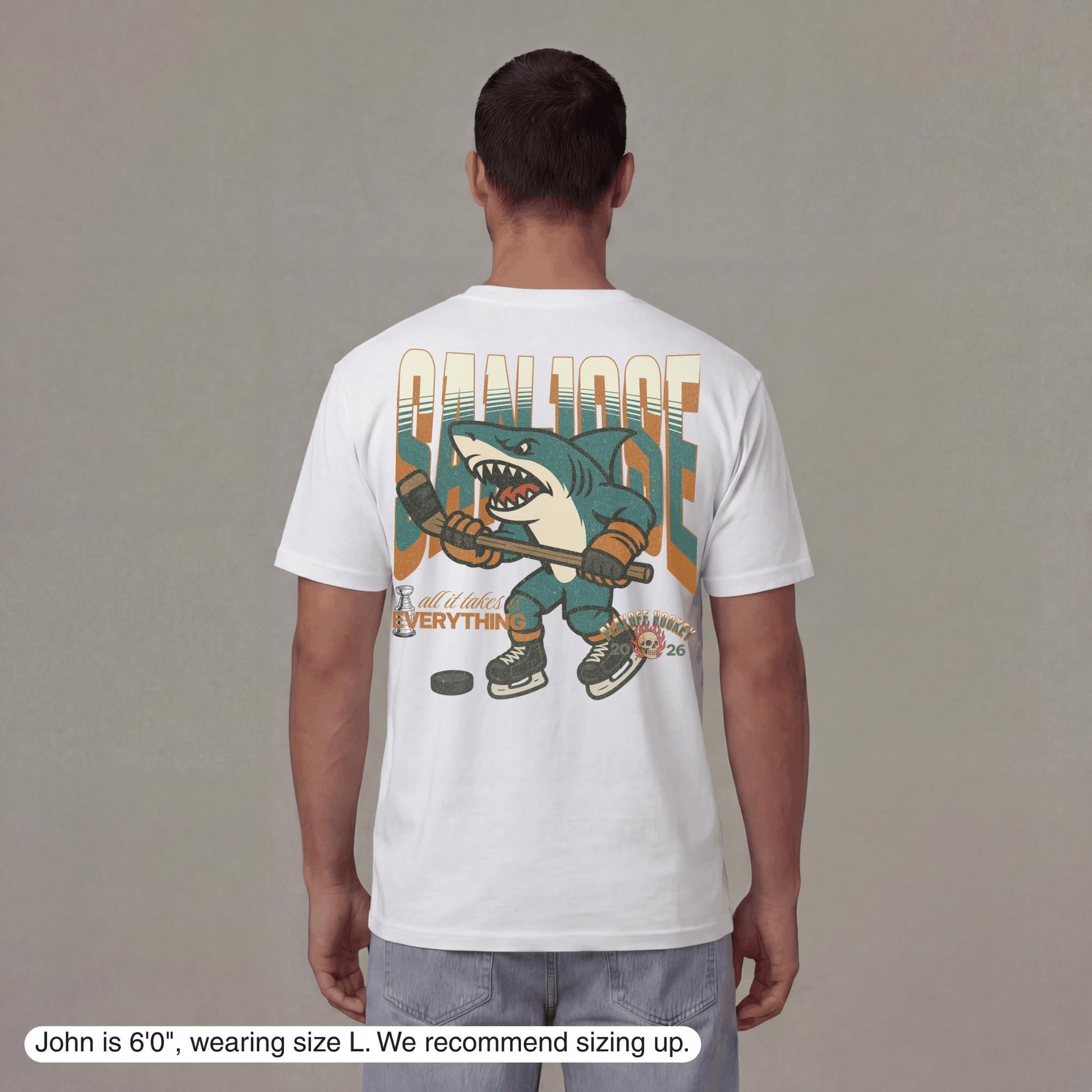 San Jose Playoff Hockey T-Shirt - Old Time Sports