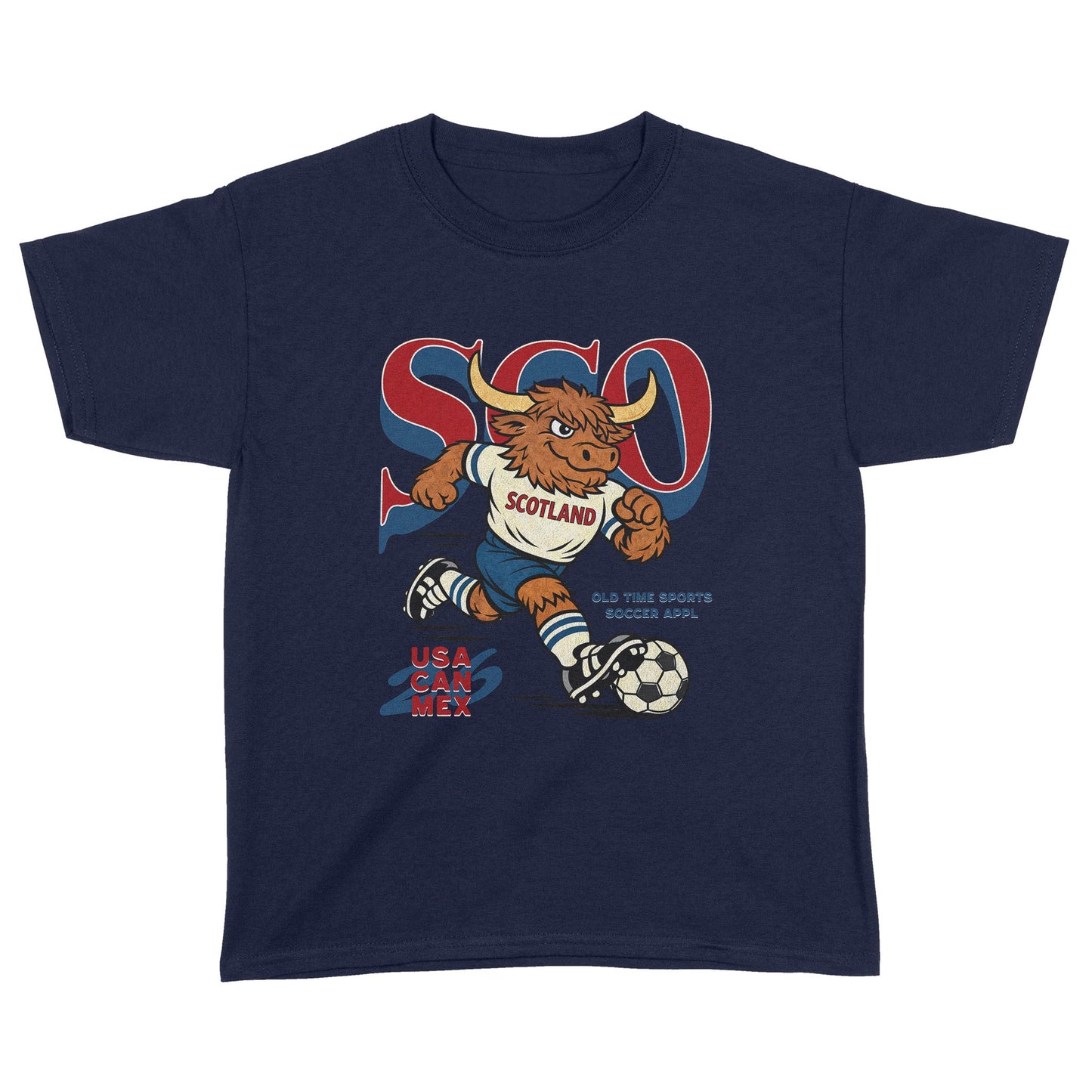 Scotland Soccer Team v2 YOUTH T-Shirt - Old Time Sports