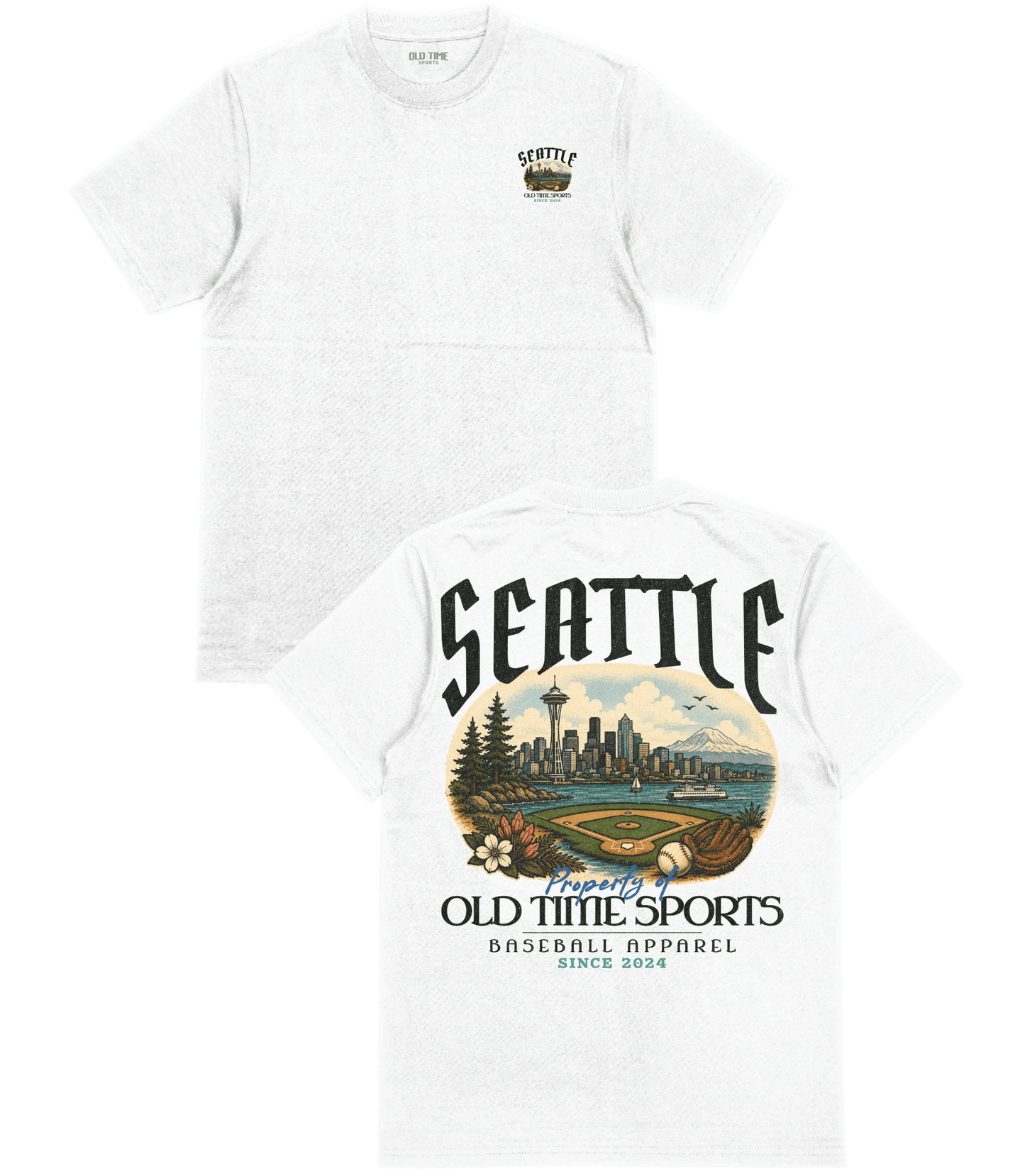 Seattle Baseball T-Shirt - Old Time Sports