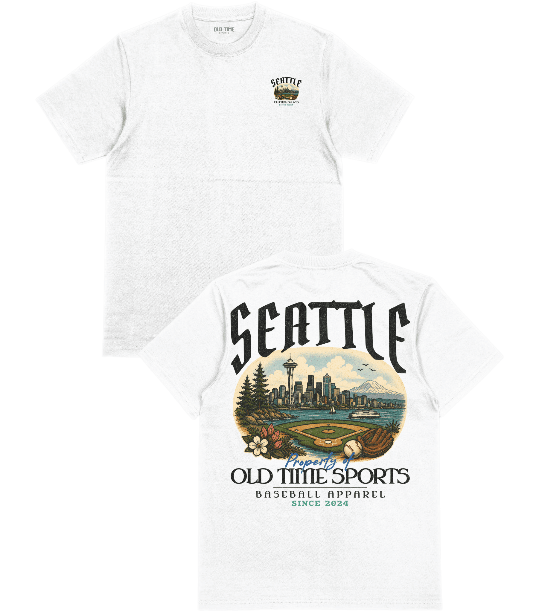 Seattle Baseball T-Shirt - Old Time Sports