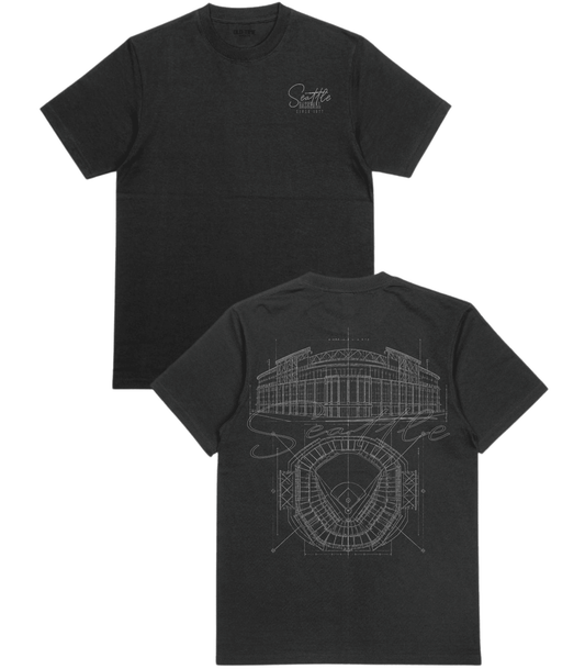 Seattle Blueprints T-Shirt - Old Time Sports