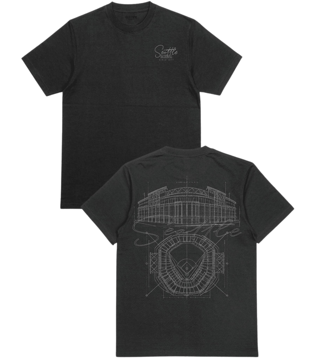 Seattle Blueprints T-Shirt - Old Time Sports