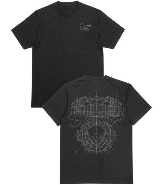 Seattle Blueprints T-Shirt - Old Time Sports