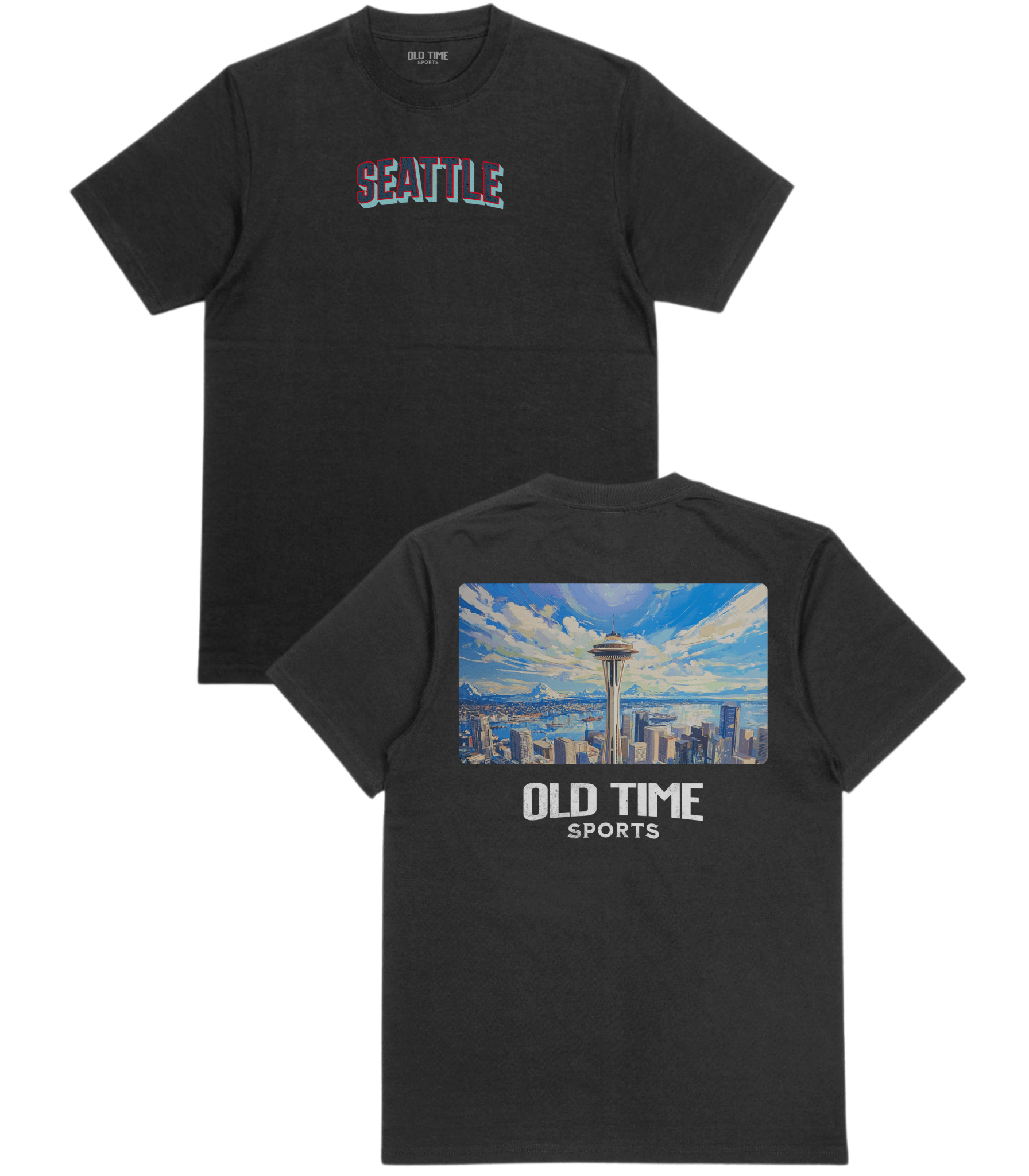 Seattle Hockey Cityscape T-Shirt - Old Time Sports