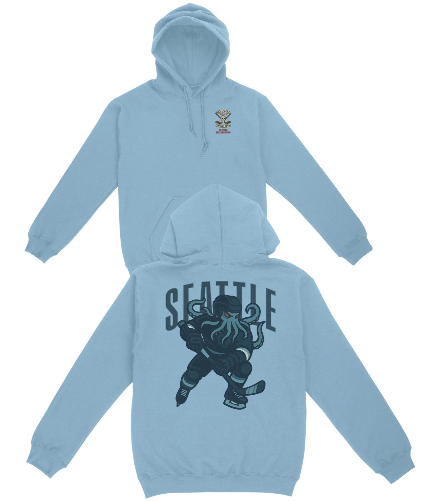 Seattle Hockey v1 Basic Hoodie