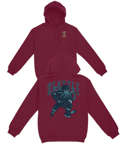 Seattle Hockey v1 Basic Hoodie
